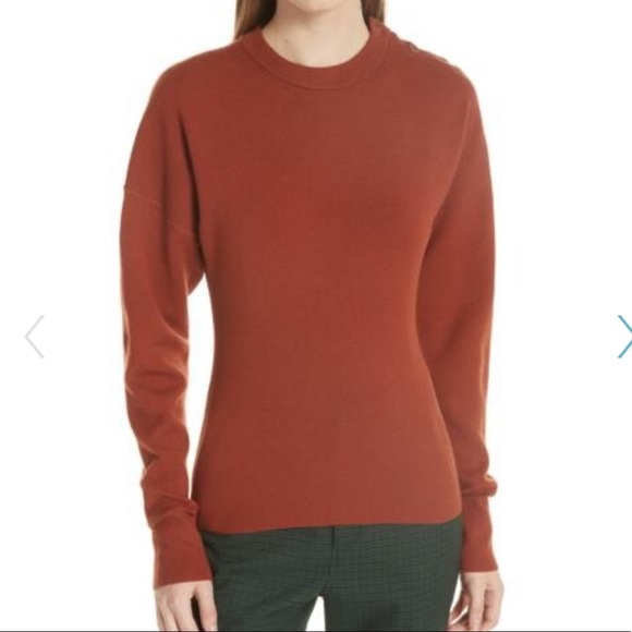 NWOT Jason Wu GREY sweater with shoulder buttons - Picture 2 of 8